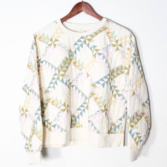 Universal Thread Women’s Top Quilted Cottagecore Vintage Inspired Patchwork Sz L - Picture 1 of 7